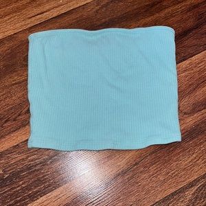 Hollister Light Blue Tube Top